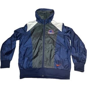 Nike Windbreaker Tracksuit Top Track Jacket Hooded Boise State USA Medium